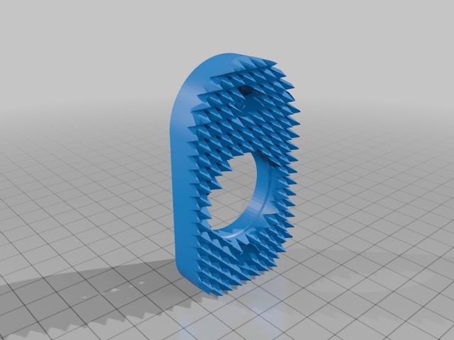 Spiked Breacher Wolver 999 muzzle plate 3D model thumbnail