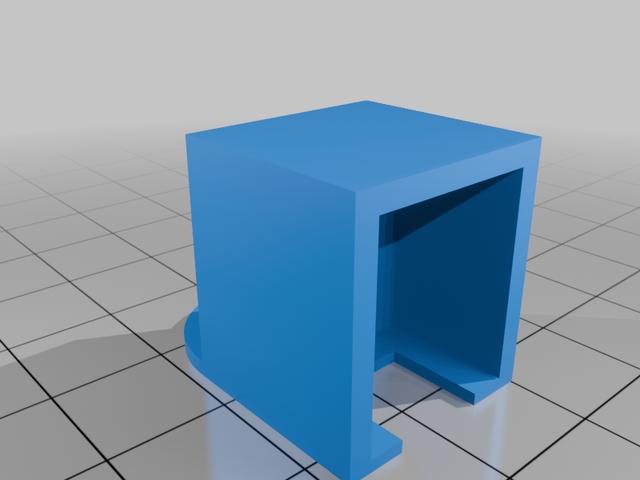 Anti-theft tire valve cap wrench 3D model thumbnail