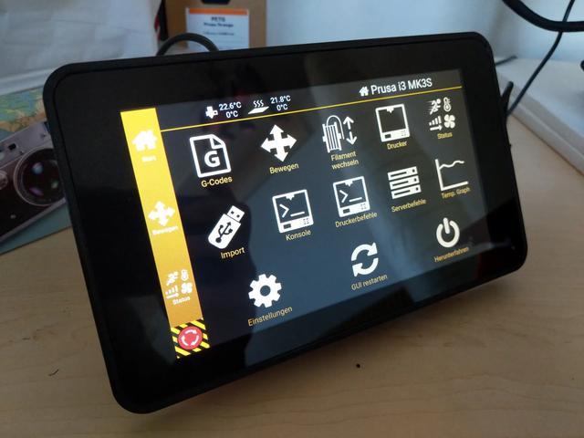 7" Touchscreen case for Raspberry Pi 5 3D model thumbnail