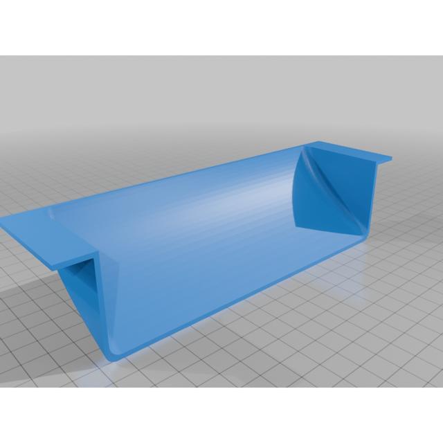 TV speaker deflector (fits on Amazon TV Tested) 3D model thumbnail