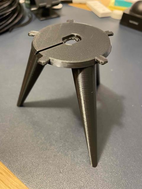 Moon Lamp stand from Ikea Svallet lamp parts - more sturdy 3D model thumbnail