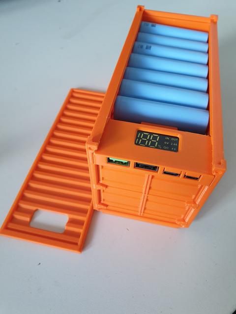 Big Powerbank, Shipping Container 3D model thumbnail