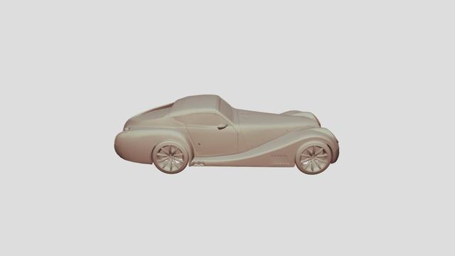 Morgan-Aero scale1-65 lowpoly for 3D-printing 3D model thumbnail