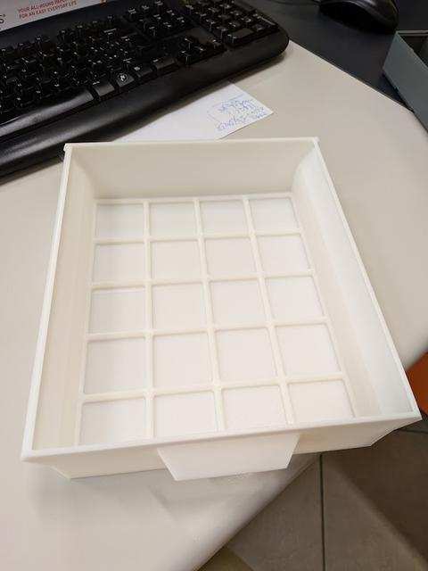 Under Desk Drawer for Gridfinity 50mm height, longer version 3D model thumbnail