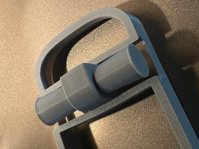 Filament Spool Rollers: Single bearing Axle Design 3D model thumbnail