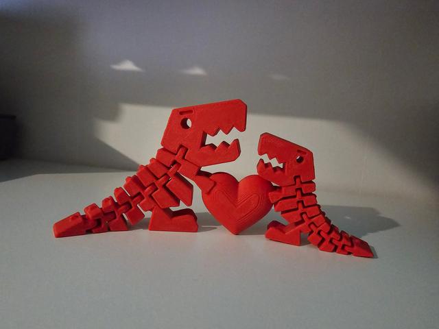 Flexi Rex and Baby Rex 3D model thumbnail