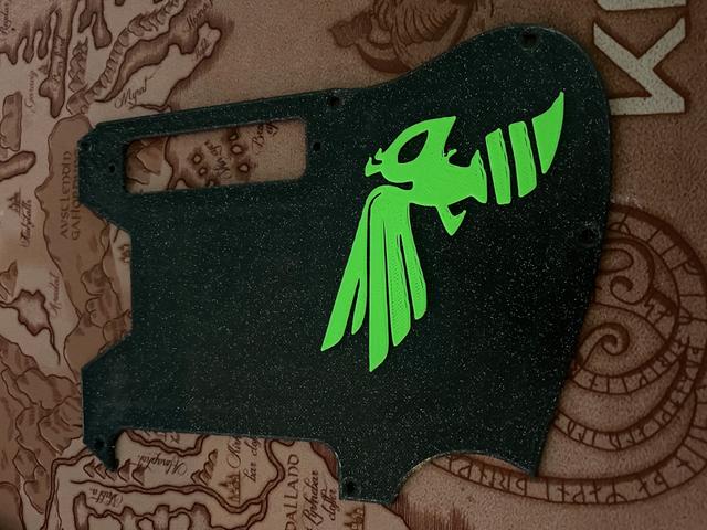 Bee Pickguard Prusacaster 3D model thumbnail
