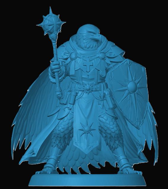 Aarakocra Cleric 3D model thumbnail
