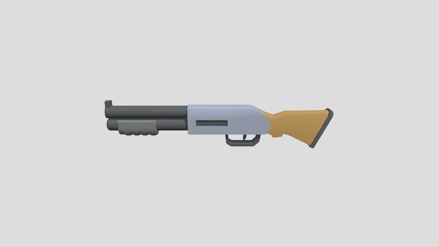 Animal Company Shotgun 3D model thumbnail
