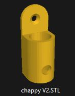 Chapstick Mount 3D model thumbnail