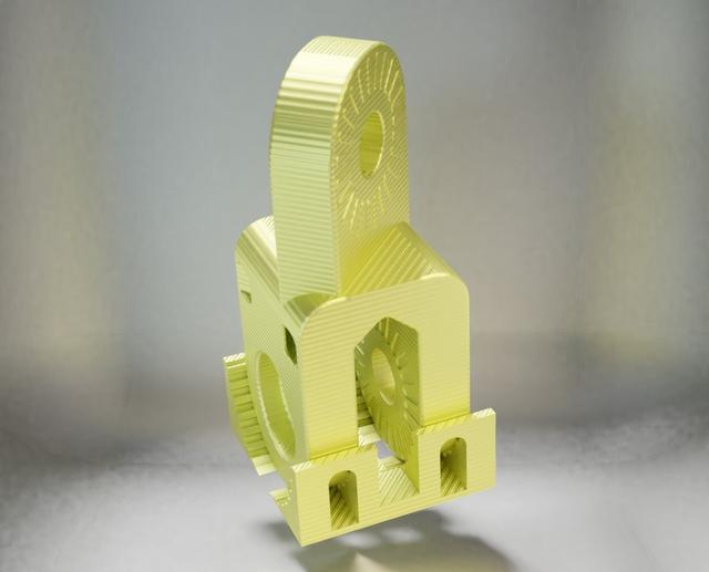 45 degree piece for articulating pi cam mount (remix) 3D model thumbnail
