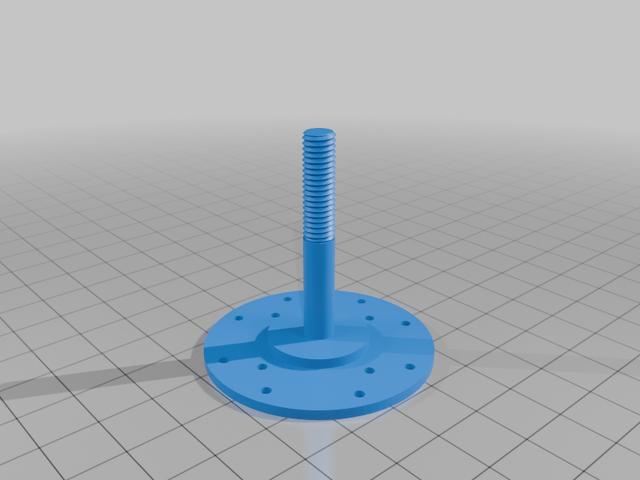 Cat Window Perch - Suction Cup Backing Plate 3D model thumbnail