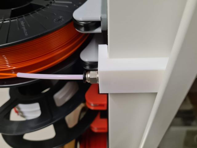 IKEA Lack Filament PTFE tube clamp with PC4-M10 3D model thumbnail