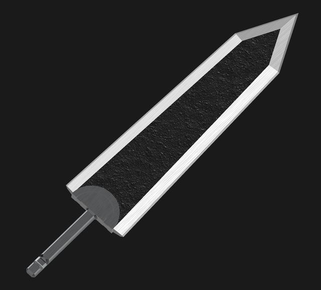 Dragon Slayer Broad Sword Replica for Lucky 13 easy print 3D model thumbnail