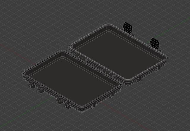Parametric Box - no screws needed 3D model thumbnail