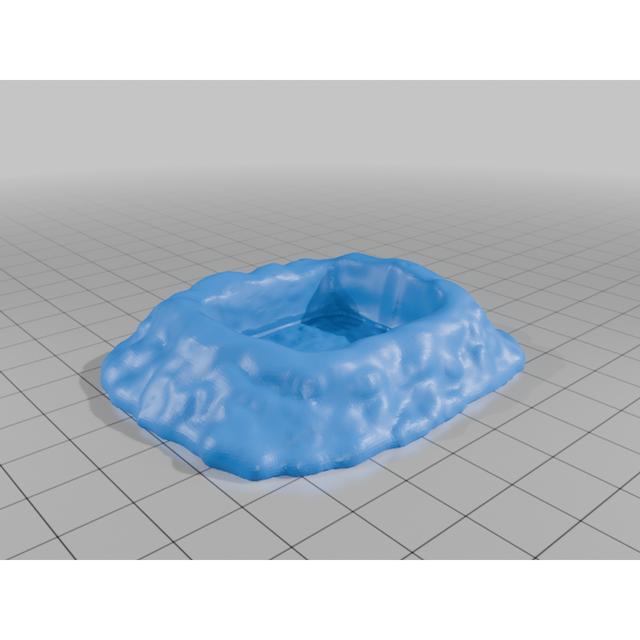15mm foxholes for FoW stands 3D model thumbnail