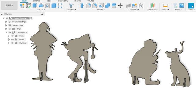 Grumpy Targets 3D model thumbnail