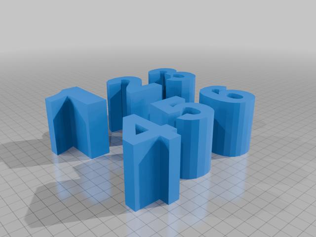 Number Blocks  3D model thumbnail