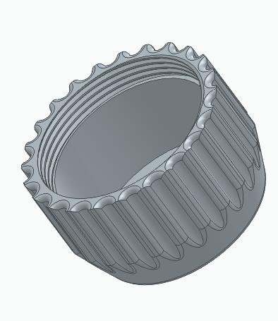 Nikon Prostaff Scope Cap Fits Nikon 6734 EFR Scope and others.  3D model thumbnail