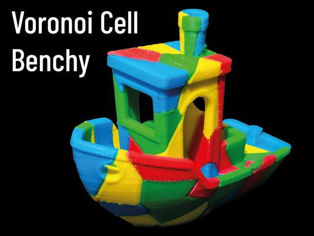 Voronoi Cell Benchy 3D model thumbnail