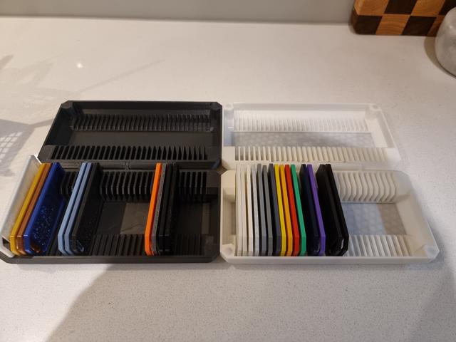 Filament Sample Box with Labels! | Infill / Color Swatch | Remix 3D model thumbnail