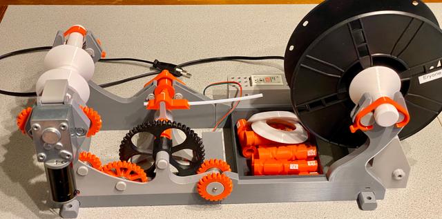 Remodel of Pastamatic - Filament Spool Winder for Bambu Lab and Others 3D model thumbnail