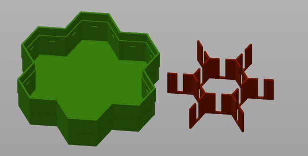 Deep base - movable insert 3D model thumbnail