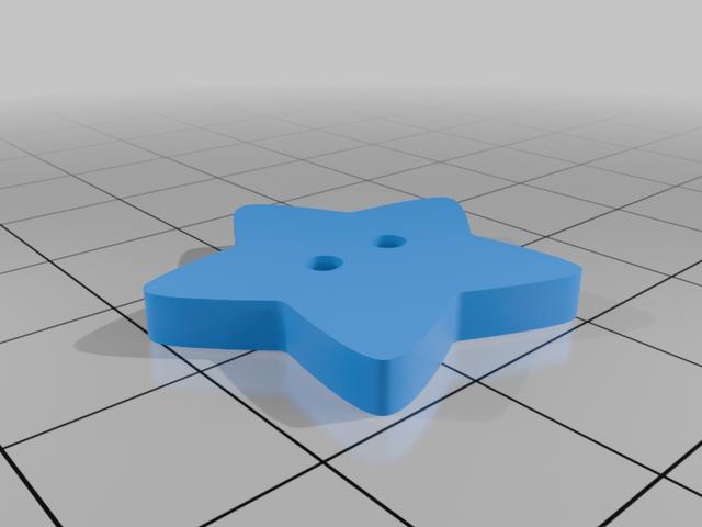 Star Button 3D model thumbnail