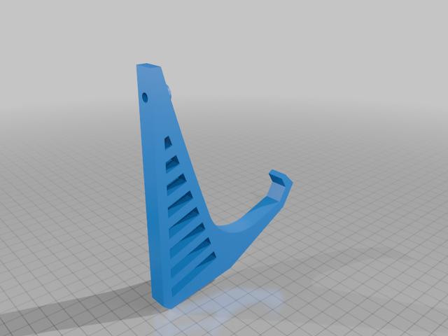 Wall mount for synthesizers with a screw hole 3D model thumbnail