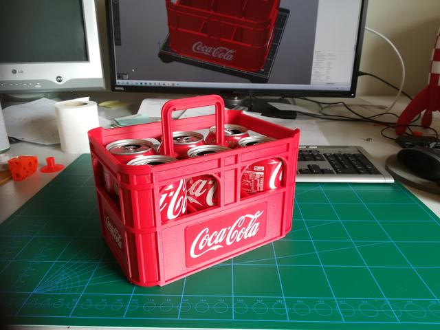 Six Pack - Coca-Cola - Print in place 3D model thumbnail