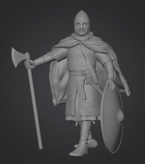 Late Viking Warrior, 10th–11th Century 3D model thumbnail