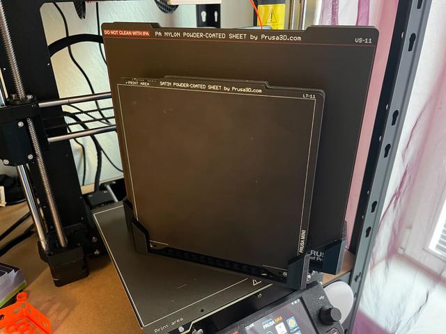 Sheet holder Prusa 3x MINI + 4x i3 3D model thumbnail
