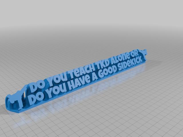Do You Teach TKD Alone Or Do You Have A Good Sidekick 3D model thumbnail