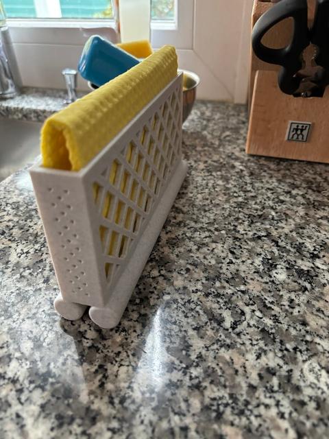 Schwammtuchhalter / Sponge cloth holder 3D model thumbnail