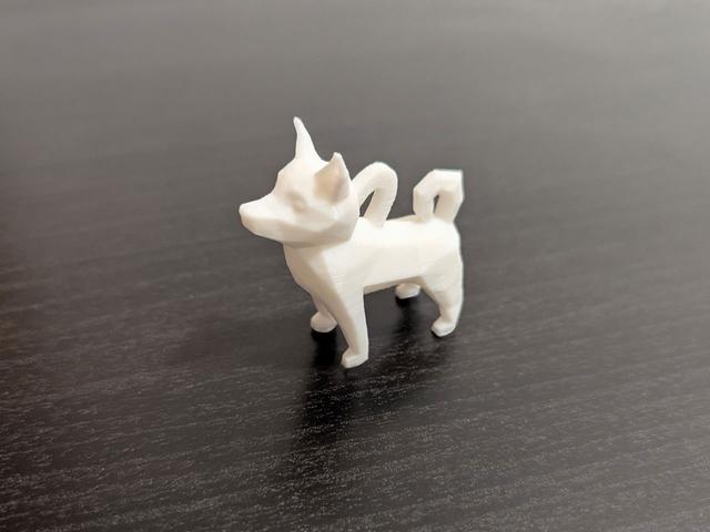 Cute Low Poly Dog - Keychain 3D model thumbnail