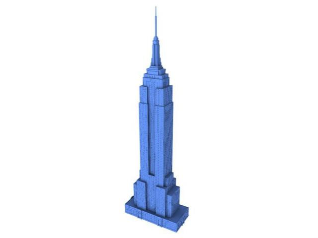 Empire State Building (for FDM) 3D model thumbnail