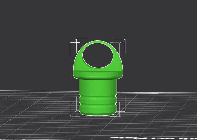 Live well plug 3D model thumbnail