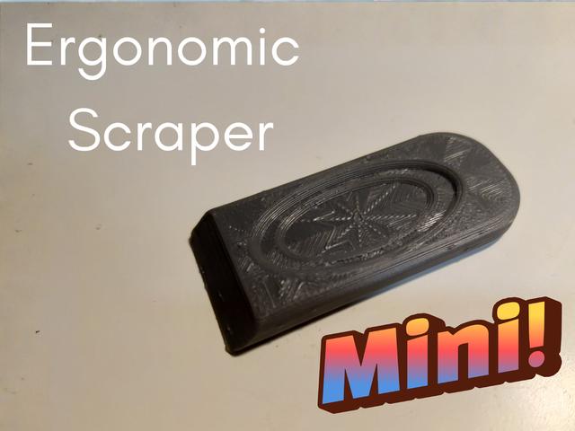 Ergonomic Scraper Mini 3D model thumbnail