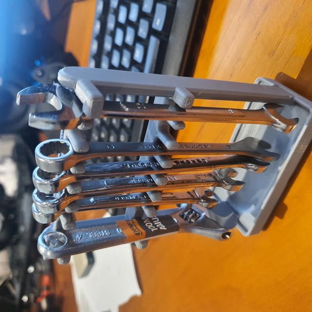 Gridfinity small wrench rack 3D model thumbnail