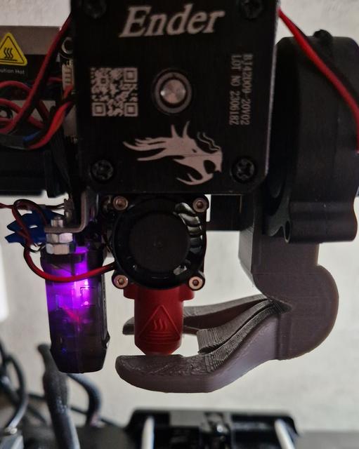 5015 blower duct for 3 v3 SE with KE or K1 hotend 3D model thumbnail