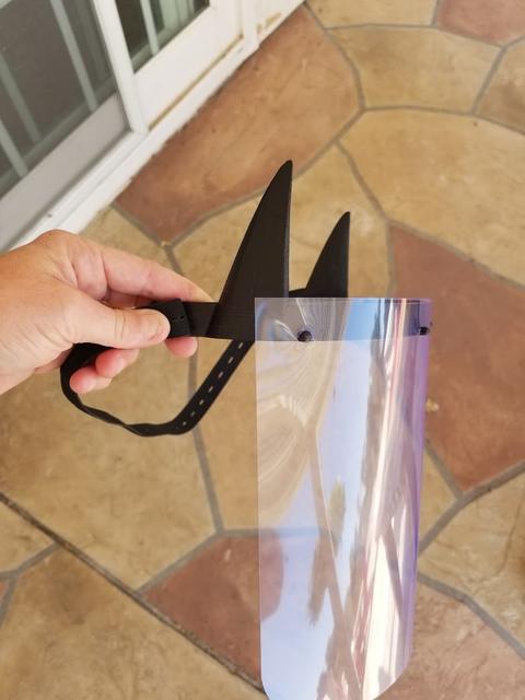 Face Shield Prusa RC3 Bat Ear 3D model thumbnail