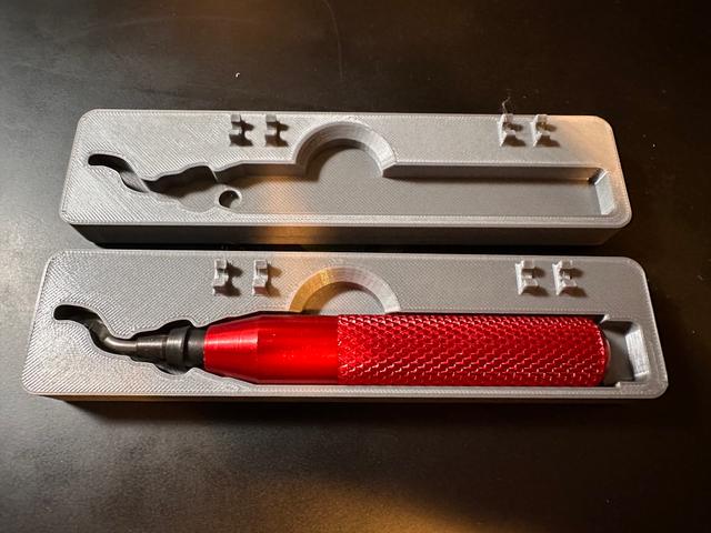 Modified Deburring Tool Case Insert (AFA Tooling) - Rugged Box Style 3D model thumbnail