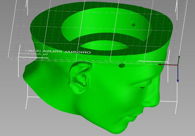 Neferitti Head as a hanging planter 3D model thumbnail