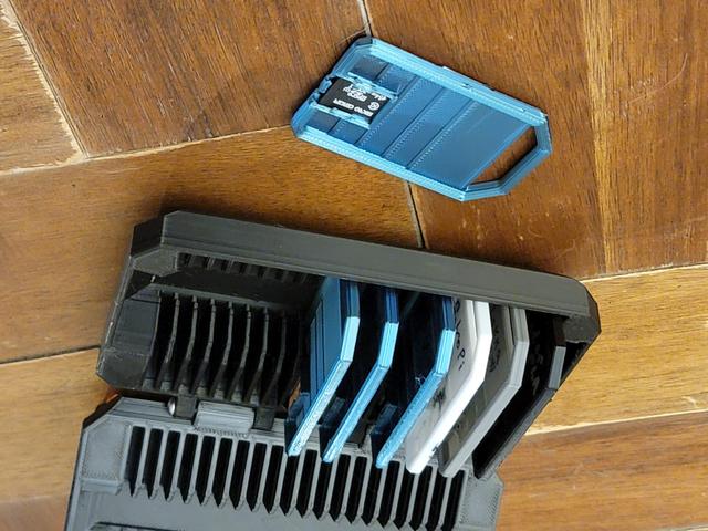 Shorter Filament Sample Box | Color Swatch/Micro SD holder | Remix 3D model thumbnail