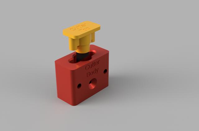 Filament Cutter 45° Remix 3D model thumbnail