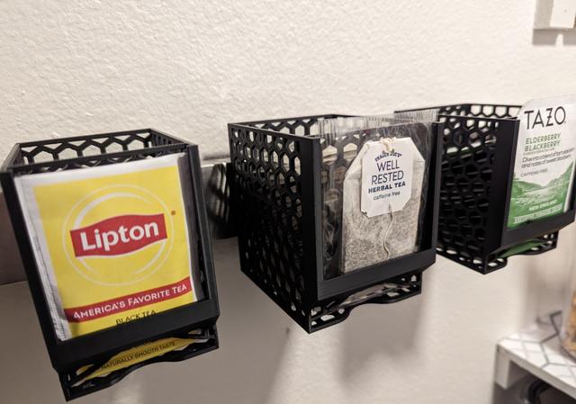 Tea Bag Dispenser Honeycomb 3D model thumbnail