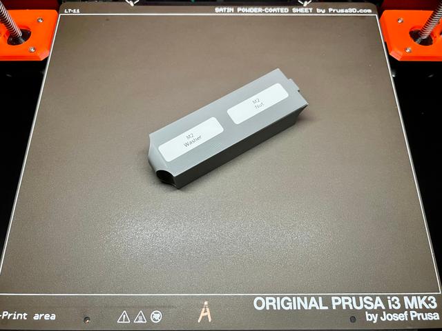 Two compartment small screw box 3D model thumbnail