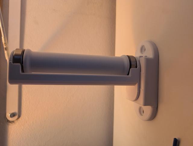 Filament Wall Spool Roller (6201 bearing) 3D model thumbnail