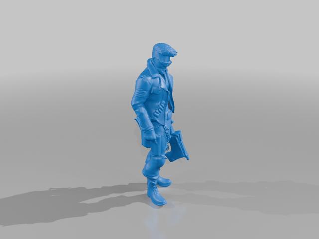 mad max style anti hero  3D model thumbnail