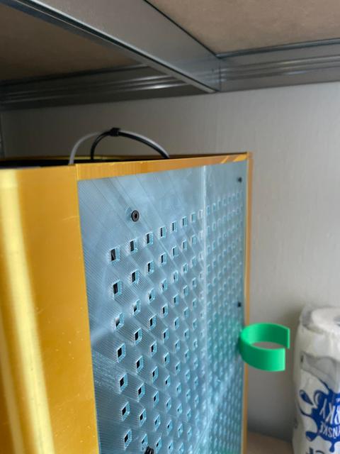 Top edge cover for minimal shell pegboard sides 3D model thumbnail